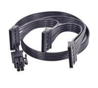 JINTAI Replacement Power Supply Cable for EVGA 1000 GQ 80+ Gold 1000W Modular PSU | 6-Pin to 3X SATA & PCI-E Splitter | SSD/HDD/Optical Drive Compatible (73cm/28.7in)