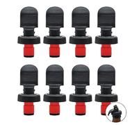 JINTANG 8 PCS Corchos de Vino Negro, Tapón Botella Reutilizable, Reemplazable Tapones de Corcho para Casa, Pub y Bar