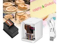 JINTAOMA Mini Impresora, Impresora PortáTil De Alimentos A Color, Impresora PortáTil para Pasteles, USB con Regla, Cartucho De Tinta, Kit De Limpieza De Cabezal De ImpresióN Liviano