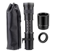 JINTU 420-1600mm f8 HD Manual Telefoto Zoom Lente para Nikon SLR Cámaras D90 D80 D5100 D5200 D5300 D5500 D5600 D7500 D500 D700 D750 D800 D810 D850 D3100 D3200 D3300 D3400 D7000 D7100 D7200