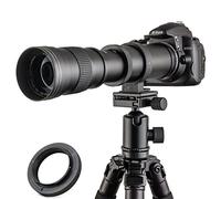 JINTU 420-800mm F/8.3 Teleobjetivo Zoom Manual EF Objetivo -para Canon EOS 4000D 3000D 2000D 1500D 6DII/5DIV/IDXIII 850D 760D 750D 250D 200D 90D 450D 60D Rebel SL3 SL2 T8i T7 SLR cámara