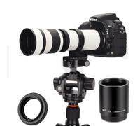 JINTU Teleobjetivo de zoom manual de 420-1600 mm f/8.3 HD para cámaras Canon Nikon SLR 4000D 2000D T7 T7i T6 T6i T5 T5i 80D 77D 650D 70D 60D 50D 5D D5600 D5500 D3100 D3100 3200 D3300, D3400, D90
