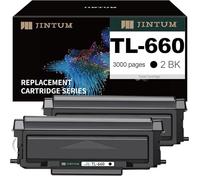 JINTUM Cartucho de tóner compatible TL-660 de repuesto para Pantum TL-660 TL-630, funciona con DL730 para impresora Pantum L2300DW L2350DW L2710FDW M15DW M29DW M118DW Series (2 negros)