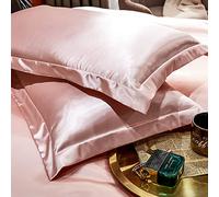 JinweiS 1 funda de almohada de seda de doble cara suave y agradable al tacto, funda de almohada de tacto sedoso, dando a la piel un abrazo lujoso de 18.9 x 29.1 pulgadas (jade claro)