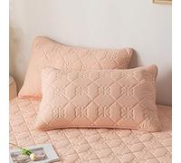 JinweiS 1 funda de almohada de soja de algodón impermeable agradable a la piel que proporciona una cómoda experiencia de sueño para crear tu propio espacio privado para dormir, 48 x 74 cm (oro champán