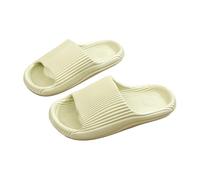 JinweiS 1 par de pantuflas de ducha de EVA antideslizantes de secado rápido, sandalias de baño con cojín grueso, para interiores y exteriores, pantuflas casuales para parejas para hombres y mujeres