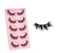 JinweiS 10 pares de pestañas postizas de visón esponjosas, aspecto natural, pestañas postizas de volumen, 9D304