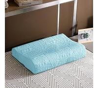 JinweiS 2 fundas de almohada de látex que proporcionan una cómoda experiencia de sueño para crear tu propio espacio privado para dormir, 15.7 x 23.6 pulgadas (azul)