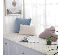 JinweiS Alfombra de felpa de color sólido, antideslizante, adecuada para dormitorios y alfombras de interior, Mi Bai 70 x 210 cm