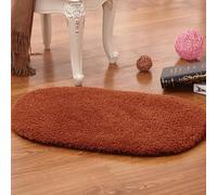 JinweiS Alfombras de baño - 1 pieza 80 x 120 cm, alfombra lavable de color café, multiusos como alfombra de baño, alfombra de baño para sala de estar y felpudo, alfombras de poliéster duraderas para