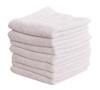 JinweiS Juego de toallas de algodón, 100 % algodón hilado en anillo, toalla facial de franela, alta absorción de agua y toalla suave al tacto (24 piezas, blanco)