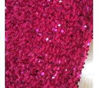 JinweiS Tela de lentejuelas de 1 yarda, tela de lentejuelas brillantes para lazos de costura, diademas fáciles de cortar, brillo vibrante, ideal para manualidades, decoración de disfraces, G06