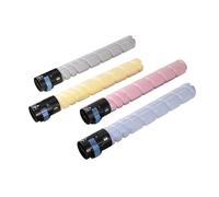 JINWPXSR Compatible con Konica Minolta, Paquete de 4 Cartuchos de tóner TN324 for Bizhub C225 C258 C308 C368, Negro 500 g, Color 400 g