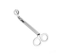 JINWPXSR Tijeras de Acero Inoxidable for Apagar Velas, 18 cm, Cortador de mechas, lámpara de Aceite, Cabeza Redonda, Tijeras for núcleo, Hechas a Mano(Silver)