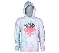 JINX Cyberpunk 2077 - Sudadera con capucha Mox Rocks Tie Dye Cotton Candy, Pullover, Men's Gamer Zip-Up Hoodie, Cotton-Blend, S, Tinte nudo, S