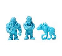 JInx- Disney Cyberpunk 2077 Monos Voodoo Boys Set Series 1 Figuras, sólido, Color Azul, S (889343134005)