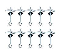 JINXIAN 10 Ganchos Techo/Pared Toggle Pernos de Acero para Fijación