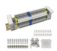 JINXIAN Bloque de Terminales de Carril DIN UK/3N5N Electricos Kit de Bloque | Combinación Terminales Universal Bloque Terminales para Proyectos de Automatización Transformación