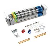 JINXIAN UK-2.5B Bloque de Terminal Conector Clip Eléctricos en Riel DIN Kit | Terminales de Clase Universal para Bricolaje Eléctrico y Pequeños Hogares Proyectos