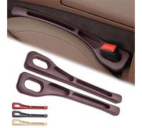 JINXIR 2 Rellenos para Huecos de Asiento de Coche para Ford ST Line 2012-2023, Relleno Lateral de Asiento Tira de Relleno A Prueba de Fugas para Montaje en Vehículo,Brown