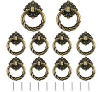 JINXM 10 Piezas de Manija de Muebles Manija de Gabinete Manija de Puerta Retro Vintage Manija de Tocador Manija con Tornillos