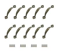 JINXM - Manijas de muebles con 10 retros, mango de puerta, mango entre ejes, de aleación de zinc, para cocina, puerta de granero, jardín, descuento cajón de armario de madera (80 mm)