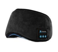 Jinxuny Bluetooth Sleeping Eye Mask Auriculares Sleeping Travel Música Eye Cover Wireless Lavable Sleep Mask Máscara de Ojo Ultra Cómoda con Auricular para Hombre Mujer Durmiendo (Color : Black)