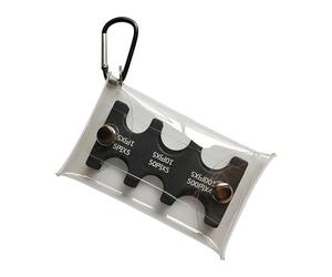 Jinyilwn Monedero circular - Estuche rectangular portátil para monedas | Bolsa portátil con 6 ranuras para mujeres, exhibición de viaje, al aire libre, hombres, monedero, monedero para compras, Black