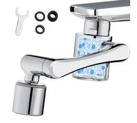 JINYOMFLY Filtro de Agua del Grifo, Filtro de Agua para Grifo Giratorio de 360°, Clean Water Tap Filter Eco-Grifo de Cocina, 2 Modos de Funcionamiento