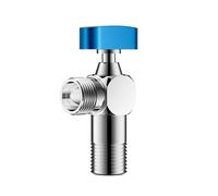 JINYOMFLY Llave de Escuadra, Válvula de Angulo Latón, G1/2" Válvula De Ángulo de Grifo Universal para Baño, Cocina, Cromado (para Agua Fría)