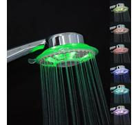 JINYOMFLY Teléfono Ducha con Luz, 2 Modos Alcachofa de Ducha con Luz Led, Alcachofa para Ducha LED Luces, Mango de Ducha Colores