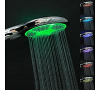 JINYOMFLY Teléfono Ducha con luz, 7 Colores Alcachofa para Ducha LED, 3 Modos Mango Ducha Colores, 12,5cm Alcachofa de Ducha con Luz LED