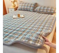 JINYOU Cubrecolchón De Terciopelo De Leche Transpirable Twin/Full/Queen/King, Protector De Colchón Plegable De Invierno De Lana Coral, Funda De Colchón De Futón Altamente Portátil(1,80 * 200cm)