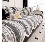 JINYOU Funda De Sofá Antideslizante con Almohadillas Antideslizantes De Silicona, Funda De Sofá Suave For Seccional, Sofá Reclinable De Esquina, Protector De Muebles For Mascotas(C,110 * 300cm)