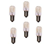 JINYU 15W T22 E14 Bombillas para horno básico (paquete de 6) -T22 Bombillas de microondas 220V Bombillas resistentes al calor 300°C,Bombilla incandescente blanca cálida ángulo de haz de 360°, 240V