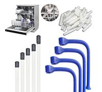 JinYu Juego de 24 soportes para copas de vino, para lavavajillas, 28 cm, 24 cm, 21 cm, 17 cm, 11,5 cm, universal, para reparación de dientes de estante de lavavajillas (juego azul)