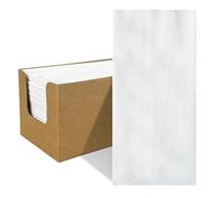 JINYUDOME Servilletas de papel desechables con tacto de lino, color blanco, para bodas, fiestas, cenas, Navidad (30 x 43 cm) (blanco, 60)