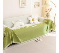 JinZao Funda De Sofá 4/3/2/1 Plazas,Funda Cubre Sofa De Chenilla,Sofa Cover Universal Four Seasons,Antiincrustante,Lavable Funda Sofa Antiarañazos Gatos(D,180 * 300CM)