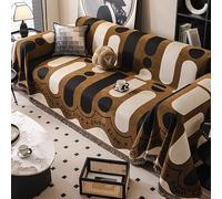 JinZao Funda De Sofá 5/4/3/2/1 Plazas,Funda Cubre Sofa De Chenilla,Antiincrustante,Lavable Funda Sofa Antiarañazos Gatos,Sofa Cover Universal Four Seasons(D,180 * 340CM)
