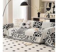 JinZao Funda De Sofá Cubre Sofa 4/3/2/1 Plazas,Forro De Sofa De Chenilla La Funda para Sofa Universal Four Seasons,Antiincrustante,Lavable Funda Sofa Antiarañazos Gatos(A,180 * 420CM)