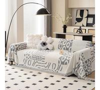 JinZao Funda De Sofá Cubre Sofa 4/3/2/1 Plazas,Forro De Sofa De Chenilla La Funda para Sofa Universal Four Seasons,Antiincrustante,Lavable Funda Sofa Antiarañazos Gatos(C,180 * 380CM)