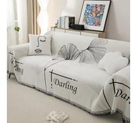 JinZao Funda De Sofá Moderna Escandinava Cubre Sofa 4/3/2/1 Plazas Lavable,Forro De Sofa Reversible De Chenilla La Funda para Sofa Universal Four Seasons,Funda Sofa Antiarañazos Gatos(B,180 * 300CM)
