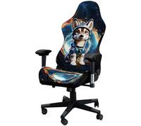 JinZao Funda Silla Gaming con Reposabrazos Y Respaldo,Funda para Silla Gamer Antideslizante Elástica,Funda Silla Oficina con Patrones de Animales Impresos en 3D, No es fácil desvanecerse(C)