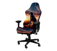 JinZao Funda Silla Gaming con Reposabrazos Y Respaldo,Funda para Silla Gamer Elástica,Funda Silla Oficina con Estampado Animal Print, Suave, Antideslizante y Resistente a la decoloración(C)