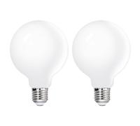 Jiotouhu Bombilla incandescente de 4 W G80 (80 mm) E27 de filamento LED de color blanco cálido 2700 K, equivalente a bombilla incandescente de 40 W, bombillas decorativas Edison retro, AC 220-240 V,