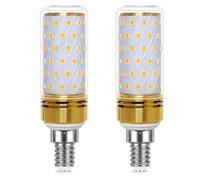 Jiotouhu Bombilla LED E14, 9W equivalente a una bombilla halógena de 90W, Blanco cálido 2700K, 900LM, AC175-265V, pequeña bombilla LED con casquillo SES para techo, no regulable, 2 unidades.