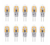 Jiotouhu Bombillas LED G4 de 2 W, CA 220-240 V, luz blanca cálida de 3000 K, equivalente a bombillas halógenas de 20 W, ángulo de haz de 360°, 200 lm, no regulable, paquete de 10