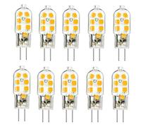 Jiotouhu G4 bombillas LED, 2W 200lm 12V AC/DC Blanco cálido 2700K, pin base, reemplazo 20W bombillas halógenas, sin parpadeo, no regulable, paquete de 6