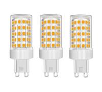 Jiotouhu G9 LED 220V 10W, lámpara blanco cálido 2700K, Sustituye 50W-100W halógeno, Sin parpadeo, No regulable, G9 bombillas para lámparas de araña, luces de techo, luces de pared, paquete de 3