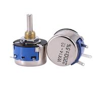 JIOYUNG eufeifeiegds Potenciómetro bobinado de una Sola Vuelta WX14-12 de 3 W, 470 ohmios, 100 ohmios, 1 K, 2,2 K y 4,7 K wefeiegds(20K Ohm)